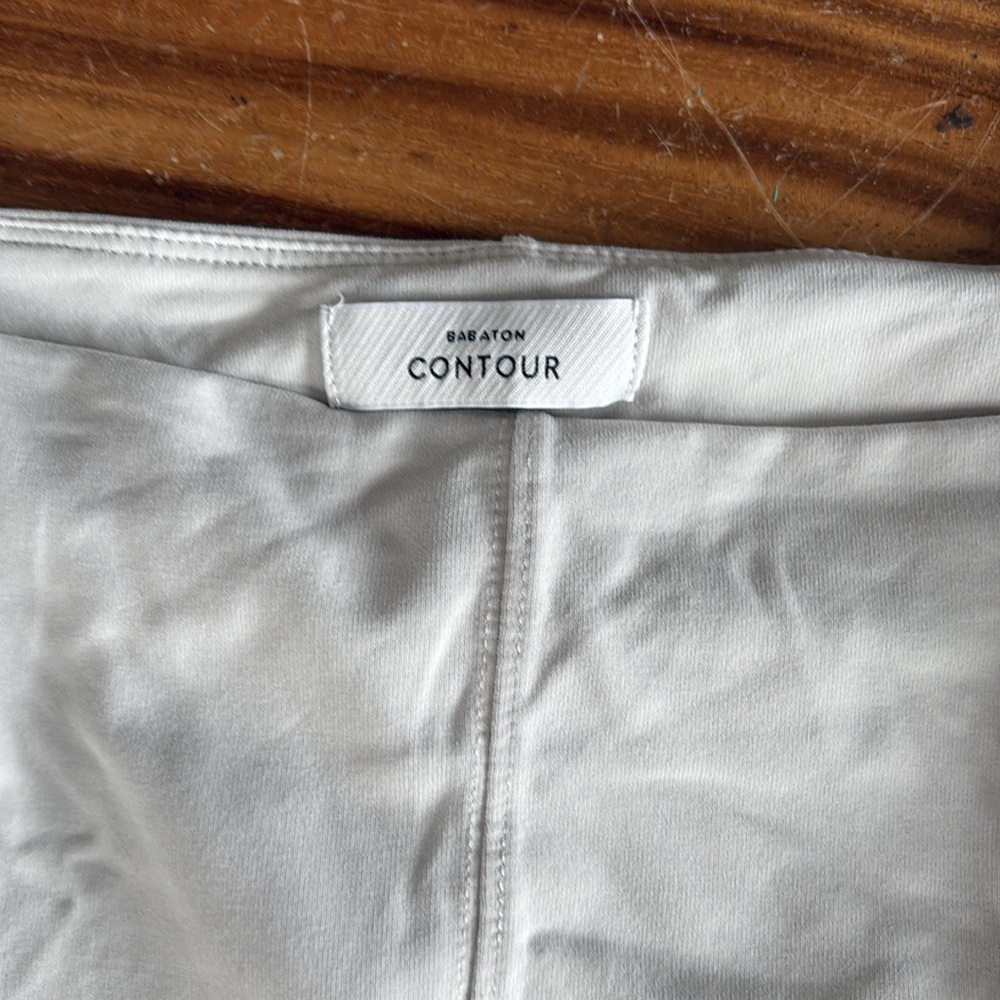 BABATON CONTOUR square neck crop top light blue/ silver - Picture 3 of 4